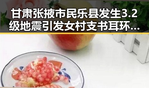 甘肃张掖市民乐县发生3.2级地震引发女村支书耳环事件争议体现格局